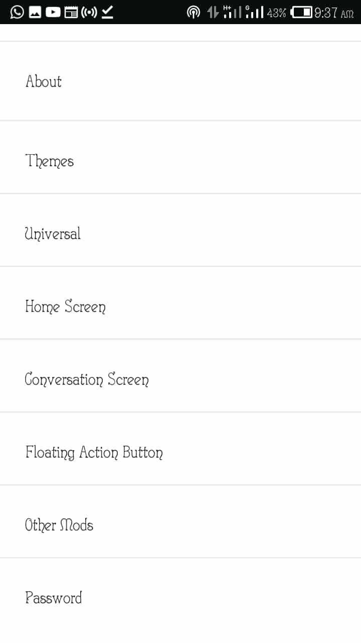 The New WhatsApp Plus, GB WhatsApp and OG WhatsApp Settings 2