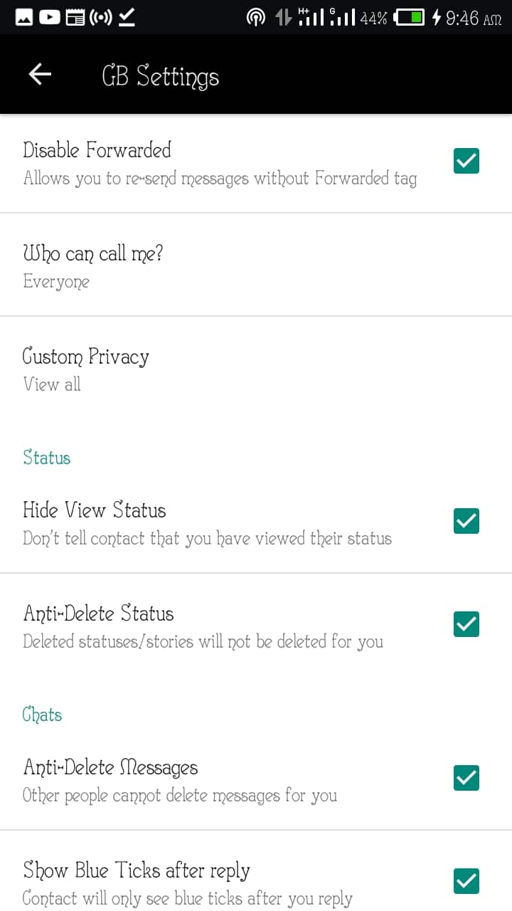 The New WhatsApp Plus, GB WhatsApp and OG WhatsApp Privacy