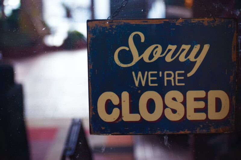 art business closed logo