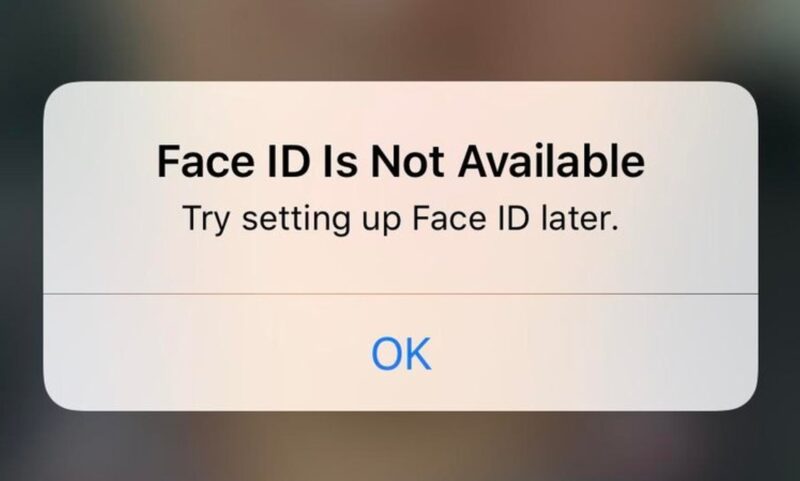 Face ID Not Working