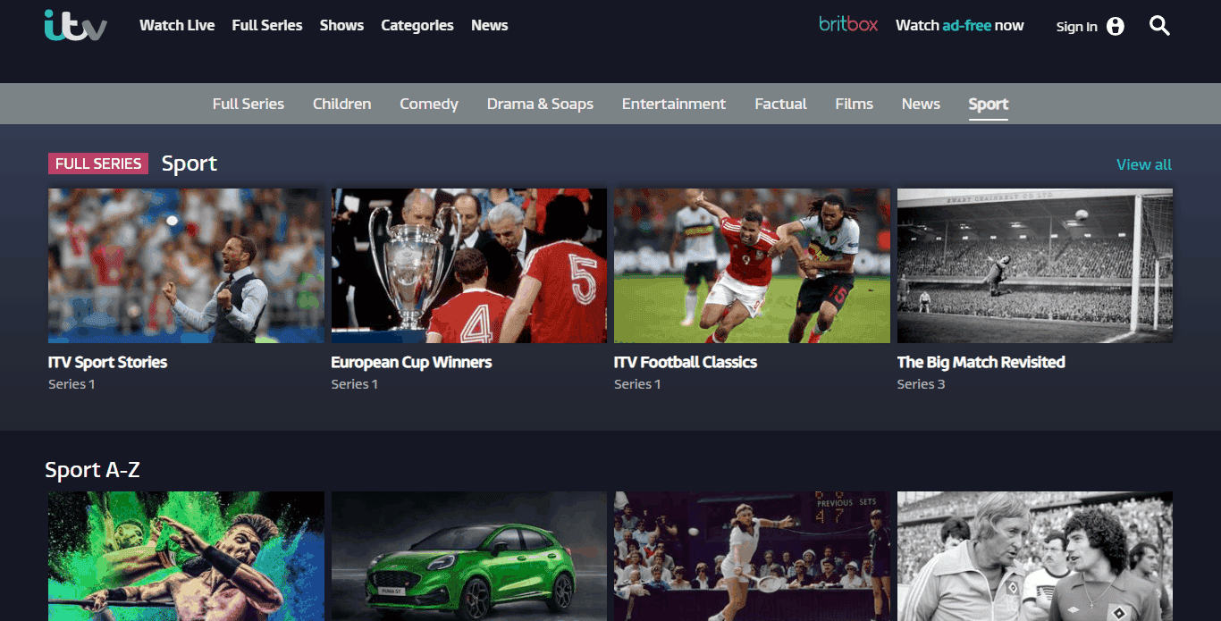 ITV sports